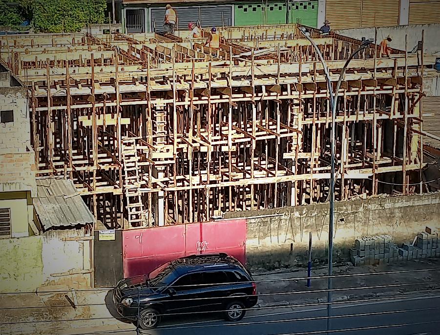 Execução de lajes e estrutura de concreto